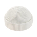 WHITE FISHERMAN BEANIE