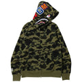 BAPE 1st Camo Shark Full Zip Hoodie Green