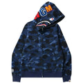 BAPE Color Camo Shark Full Zip Hoodie Navy