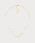 CHRISTIAN DIOR Petit CD Necklace Gold-Finish Metal(Gold)