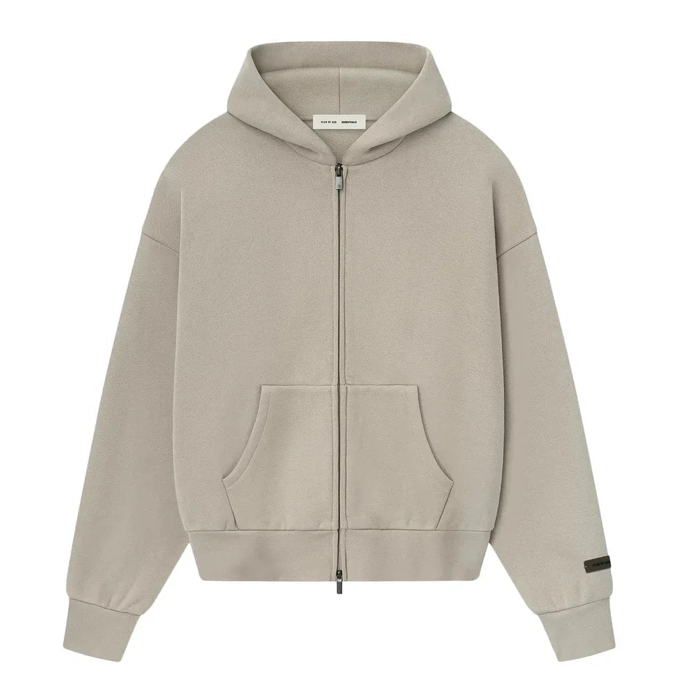 Fear of God Essentials Classic Full Zip Hoodie Timber