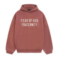 Fear of God Essentials Heavy Fleece Hoodie Crimson