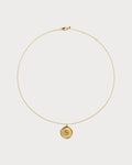 MONICA VINADER Initial S Stamp 18ct Yellow Gold Vermeil Necklace(Gold)