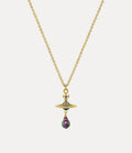 VIVIENNE WESTWOOD Aleksa Pendant Necklace Brass(Gold)